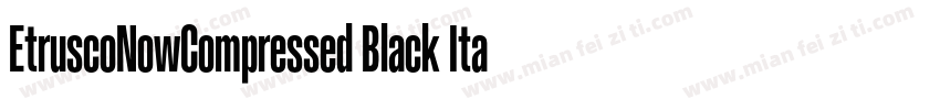 EtruscoNowCompressed Black Italic字体转换